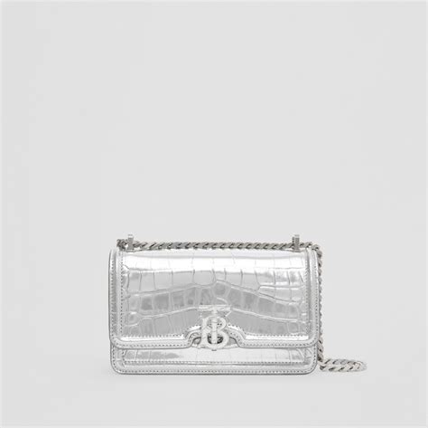 Mini TB Bag in Silver 